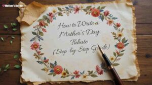 How to Write a Heartfelt Mother's Day Tribute